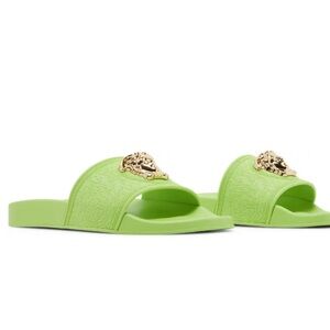 Versace Sandals with Gold Medusa